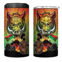 Vanuatu July 30th 1980 4 in 1 Can Cooler Tumbler Happy Independence Day LT05 One Size: 16 oz Reggae - Polynesian Pride