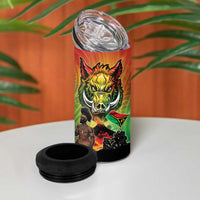 Vanuatu July 30th 1980 4 in 1 Can Cooler Tumbler Happy Independence Day LT05 - Polynesian Pride