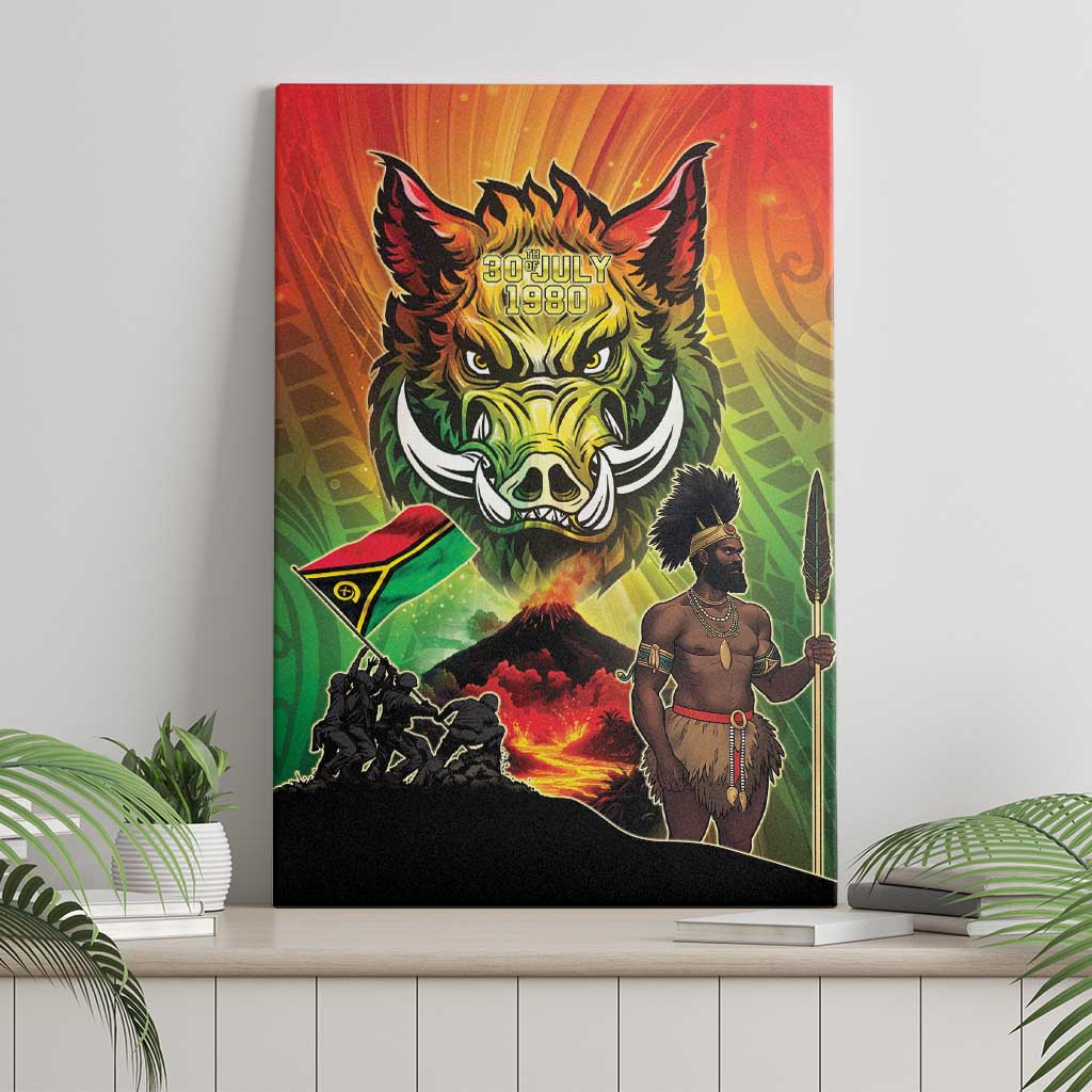 Vanuatu July 30th 1980 Canvas Wall Art Happy Independence Day LT05 - Polynesian Pride