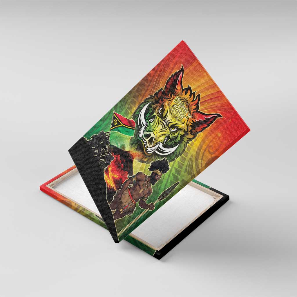 Vanuatu July 30th 1980 Canvas Wall Art Happy Independence Day LT05 With Frame Reggae - Polynesian Pride