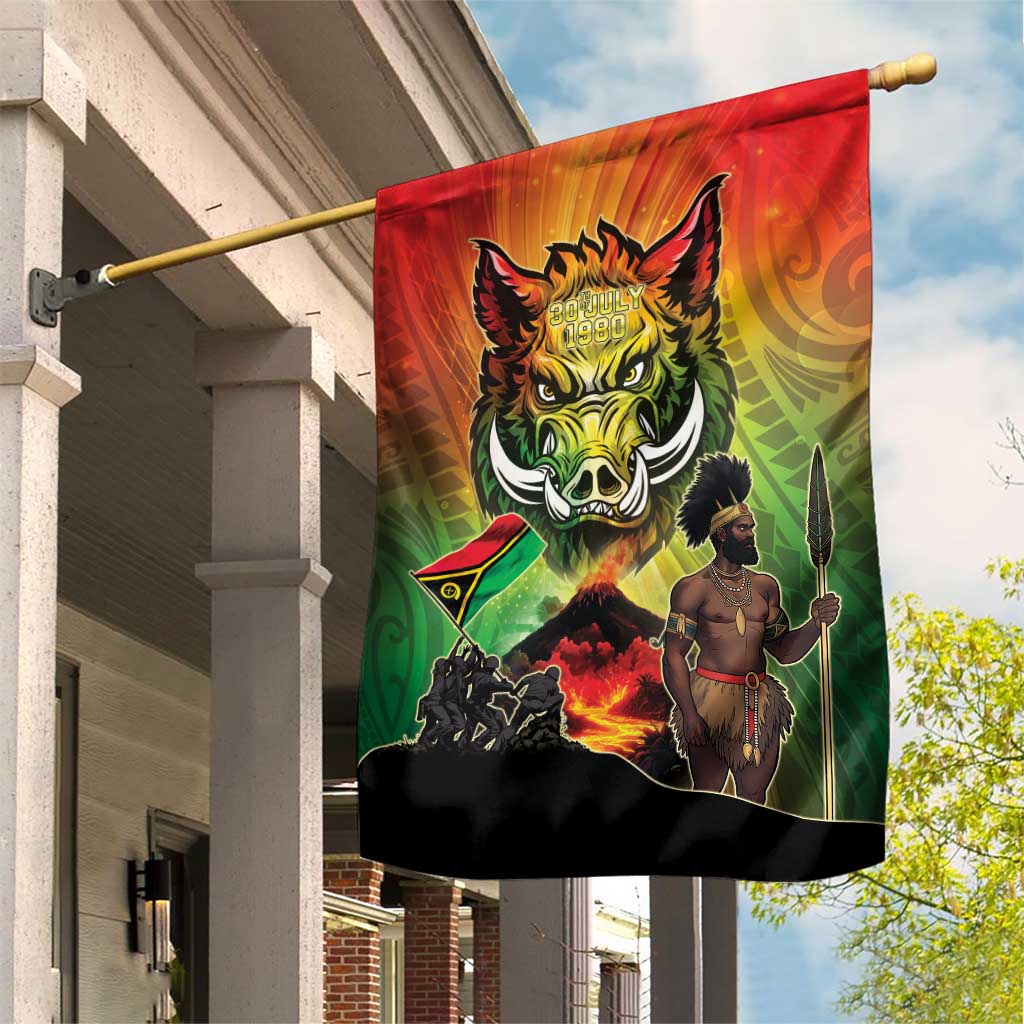 Vanuatu July 30th 1980 Garden Flag Happy Independence Day - Polynesian Pride