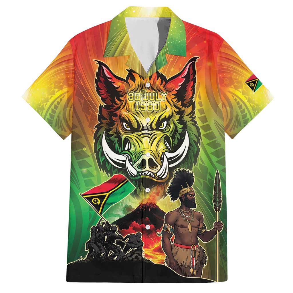 Vanuatu July 30th 1980 Hawaiian Shirt Happy Independence Day LT05 Reggae - Polynesian Pride