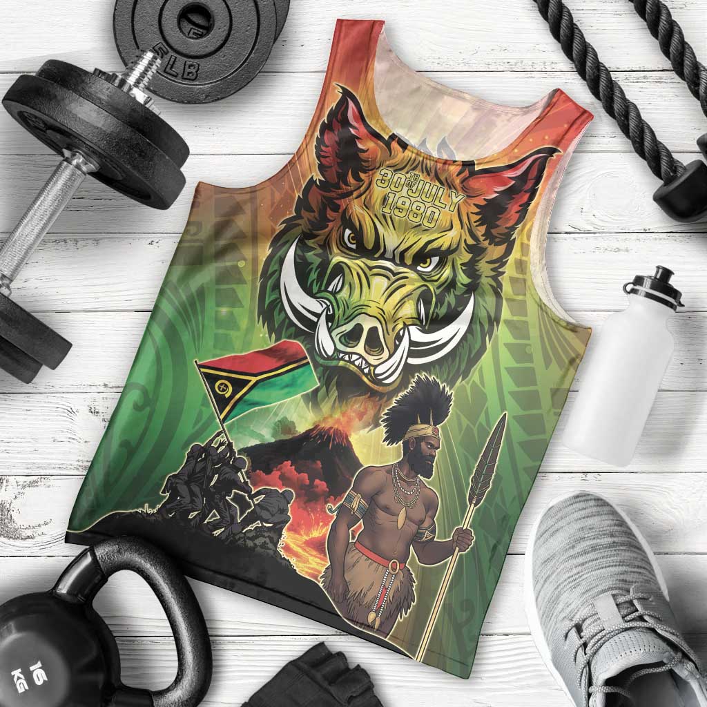 Vanuatu July 30th 1980 Men Tank Top Happy Independence Day LT05 - Polynesian Pride