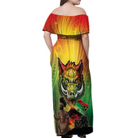 Vanuatu July 30th 1980 Off Shoulder Maxi Dress Happy Independence Day - Polynesian Pride