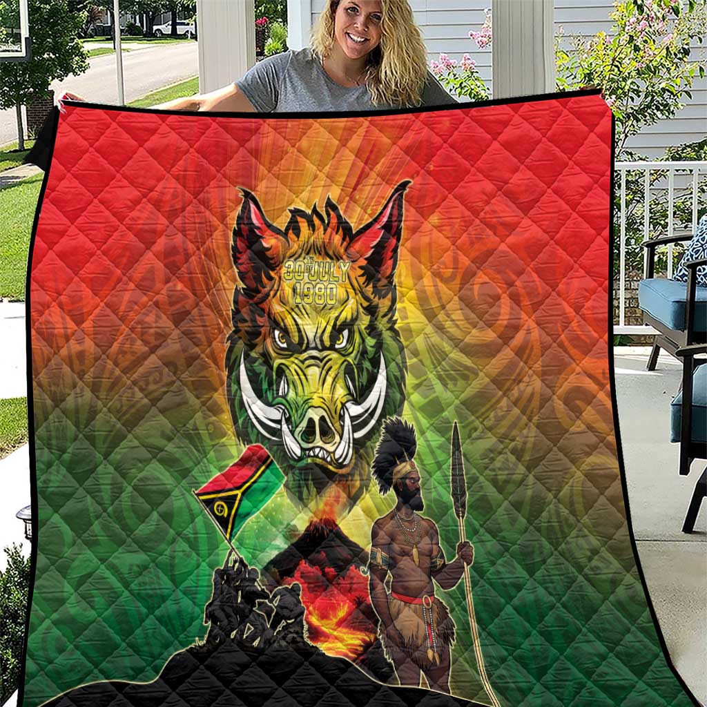 Vanuatu July 30th 1980 Quilt Happy Independence Day - Polynesian Pride