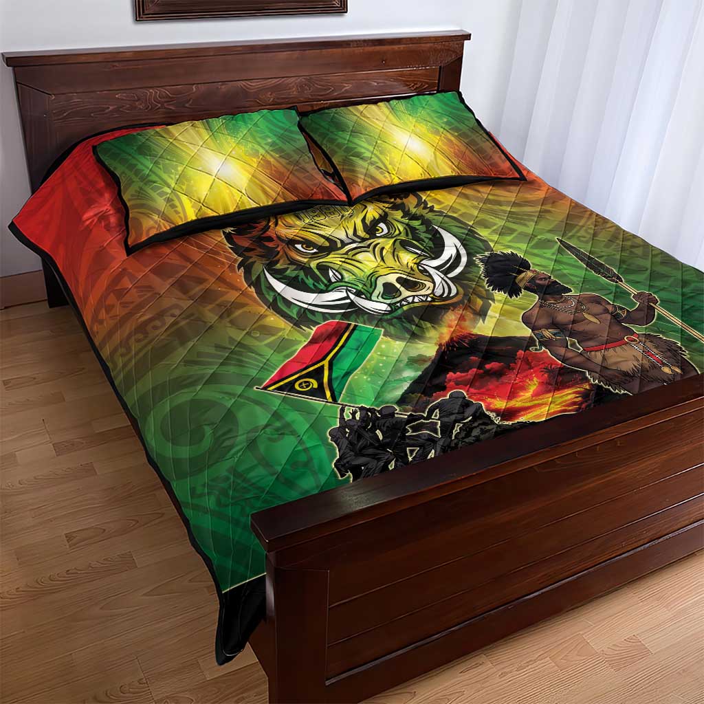 Vanuatu July 30th 1980 Quilt Bed Set Happy Independence Day - Polynesian Pride