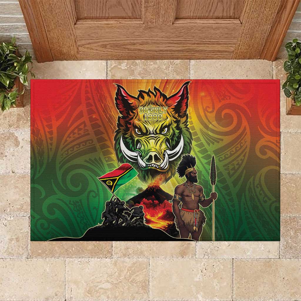 Vanuatu July 30th 1980 Rubber Doormat Happy Independence Day LT05 Reggae - Polynesian Pride
