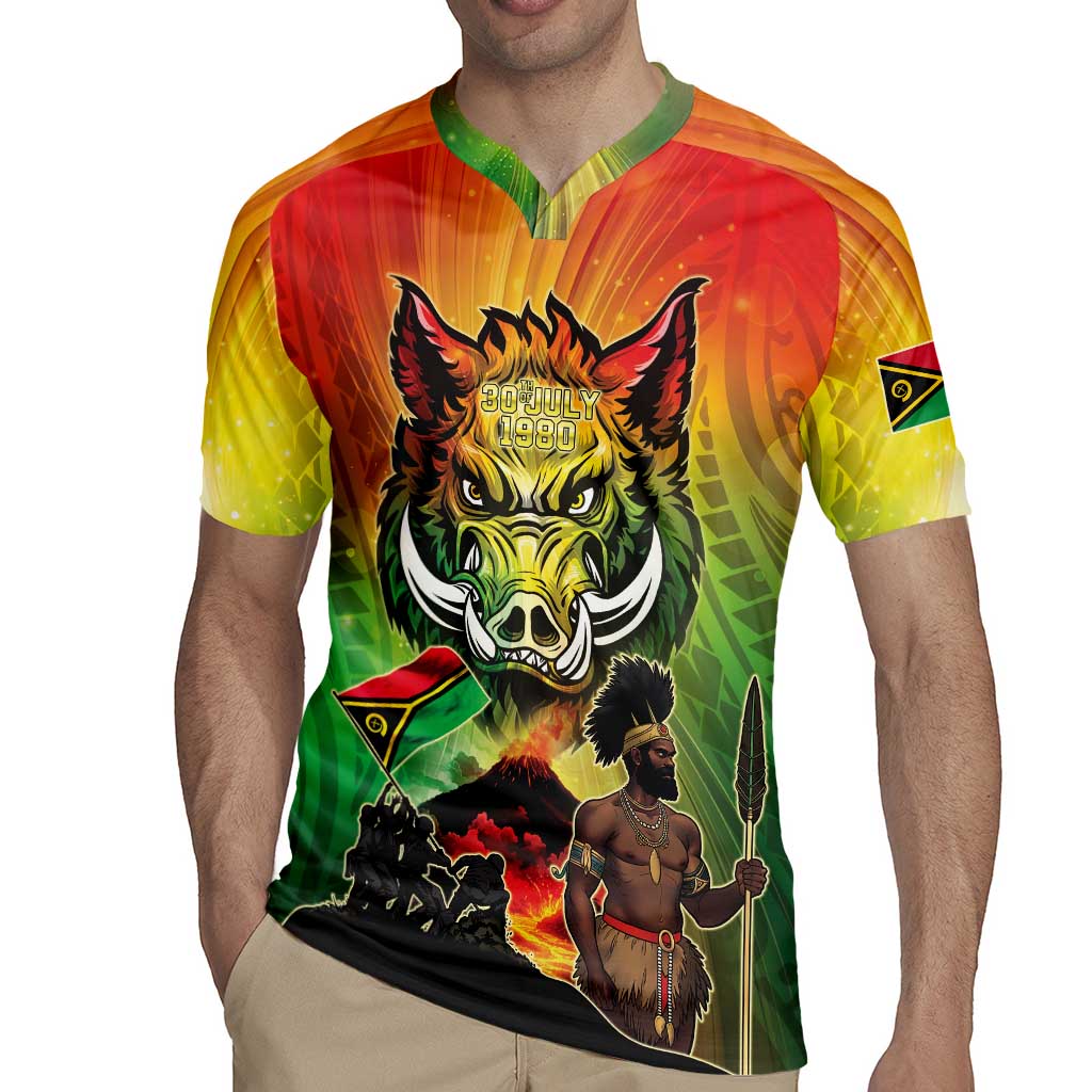 Vanuatu July 30th 1980 Rugby Jersey Happy Independence Day LT05 - Polynesian Pride