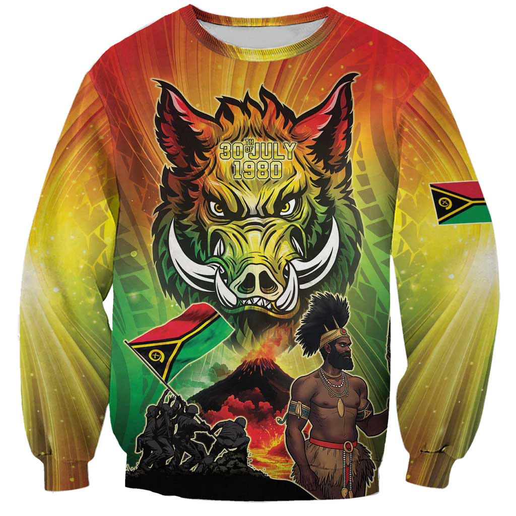 Vanuatu July 30th 1980 Sweatshirt Happy Independence Day LT05 Unisex Reggae - Polynesian Pride