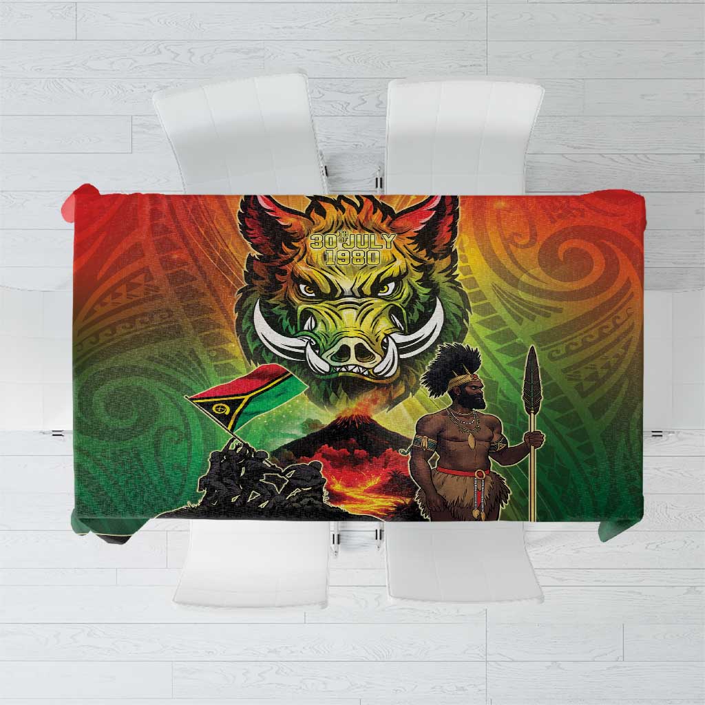 Vanuatu July 30th 1980 Tablecloth Happy Independence Day LT05 Reggae - Polynesian Pride