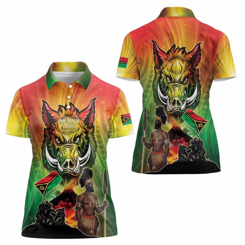 Vanuatu July 30th 1980 Women Polo Shirt Happy Independence Day - Polynesian Pride