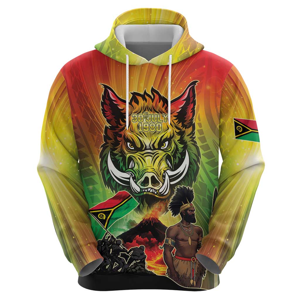Vanuatu July 30th 1980 Zip Hoodie Happy Independence Day - Polynesian Pride