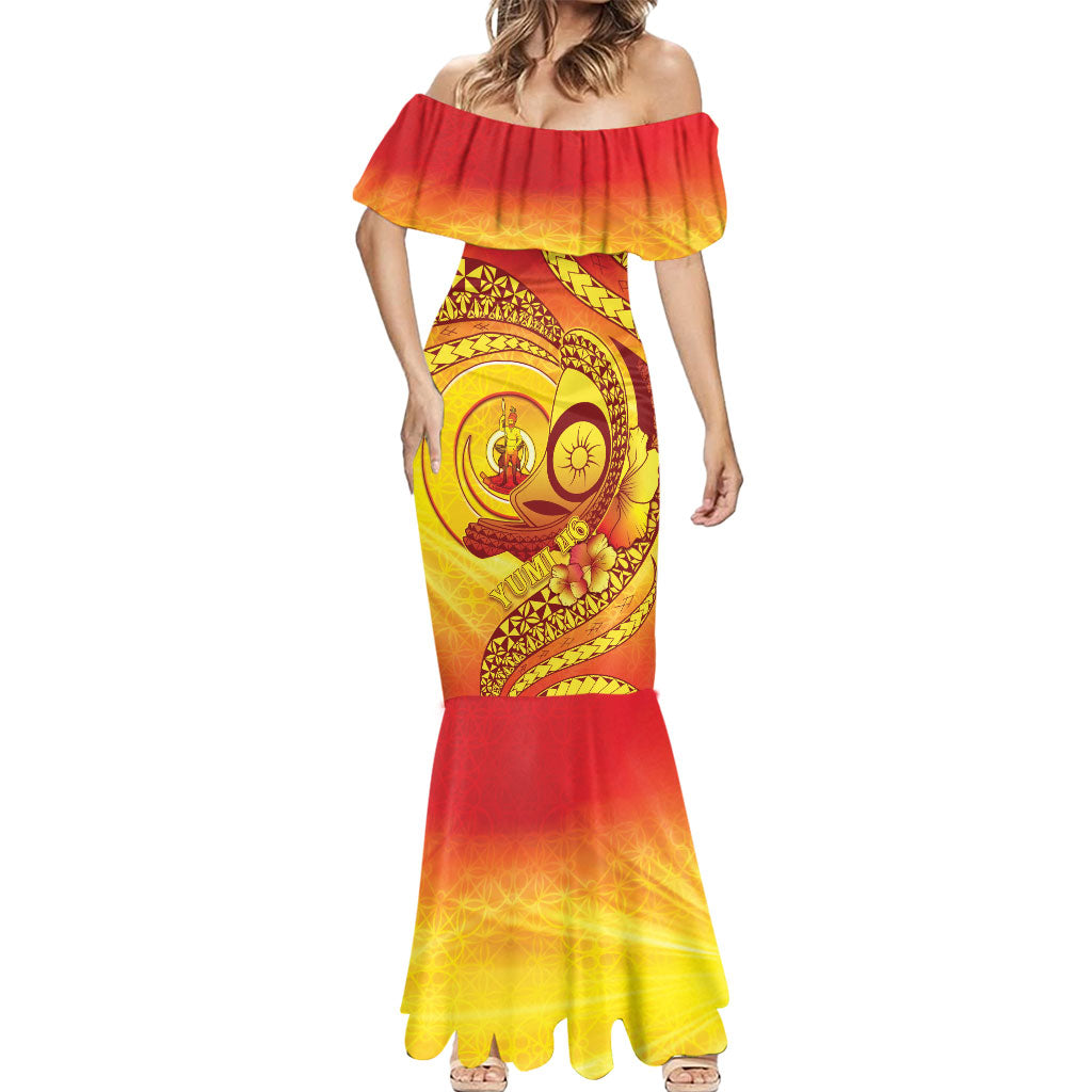 Vanuatu 46 Yia Indipendens Anivesari Mermaid Dress Tamtam Drum With Boar Tusk LT05 - Polynesian Pride