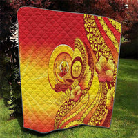 Vanuatu 45 Yia Indipendens Anivesari Quilt Tamtam Drum With Boar Tusk - Polynesian Pride