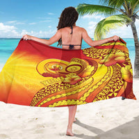 Vanuatu 45 Yia Indipendens Anivesari Sarong Tamtam Drum With Boar Tusk - Polynesian Pride