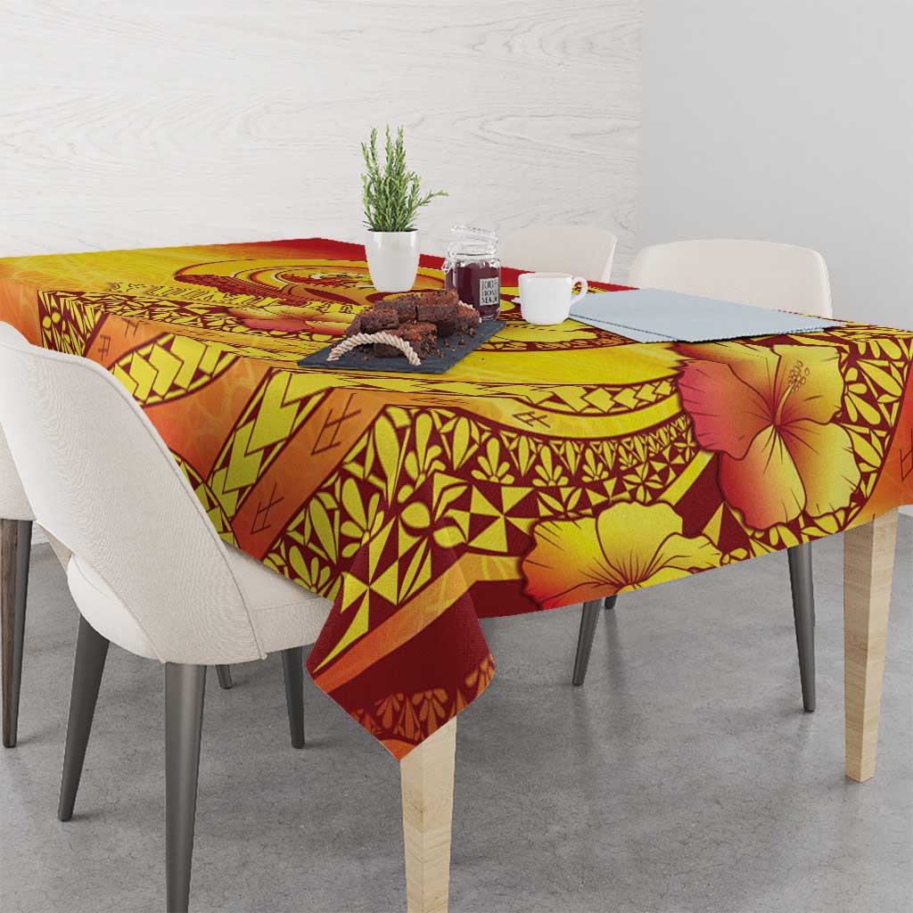 Vanuatu 45 Yia Indipendens Anivesari Tablecloth Tamtam Drum With Boar Tusk LT05 - Polynesian Pride