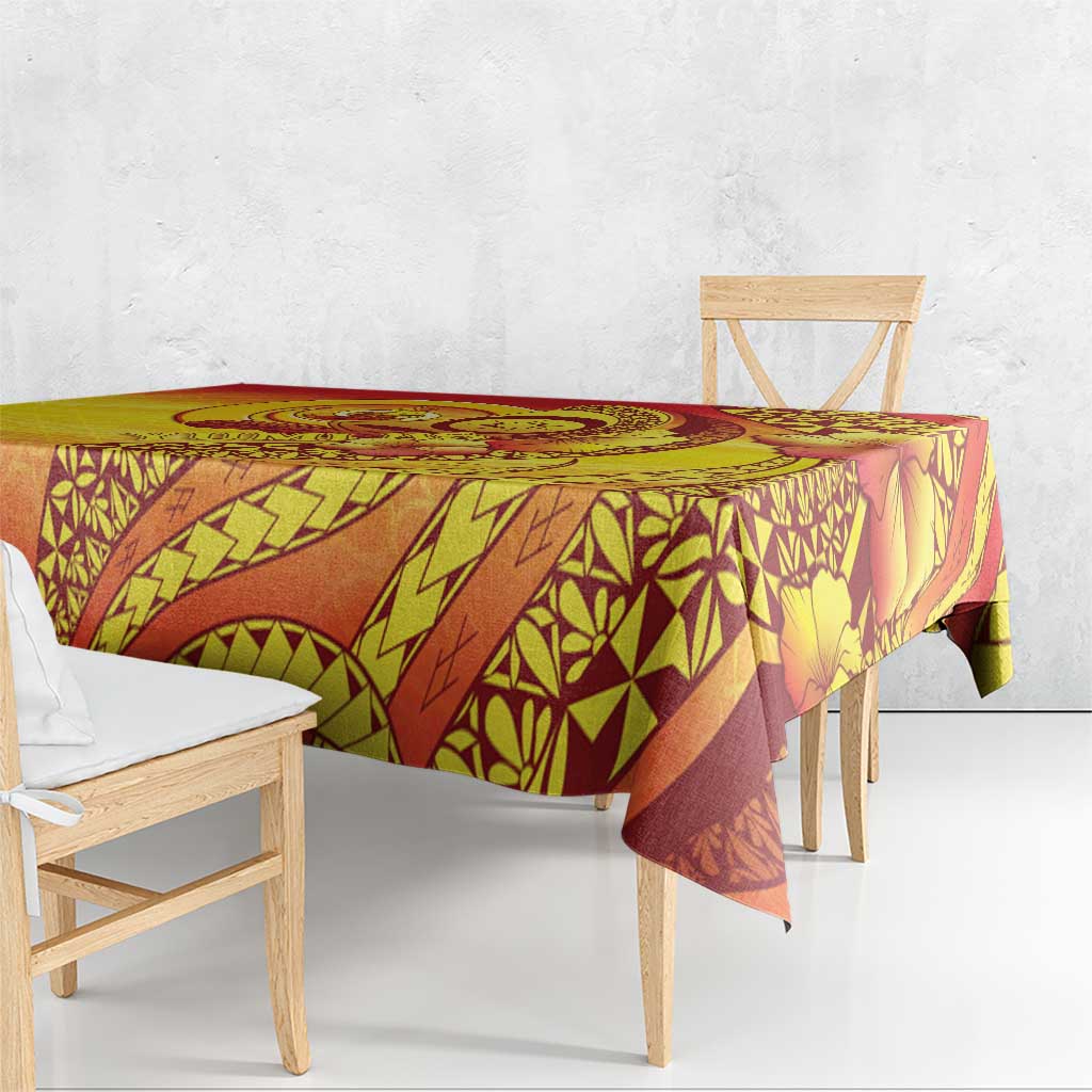Vanuatu 45 Yia Indipendens Anivesari Tablecloth Tamtam Drum With Boar Tusk LT05 - Polynesian Pride