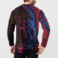 Samoan Pride Button Sweatshirt The Tui Manua LT05 - Polynesian Pride