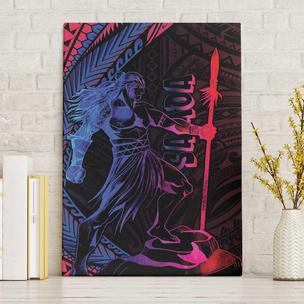 Samoan Pride Canvas Wall Art The Tui Manua LT05 Without Frame Black - Polynesian Pride