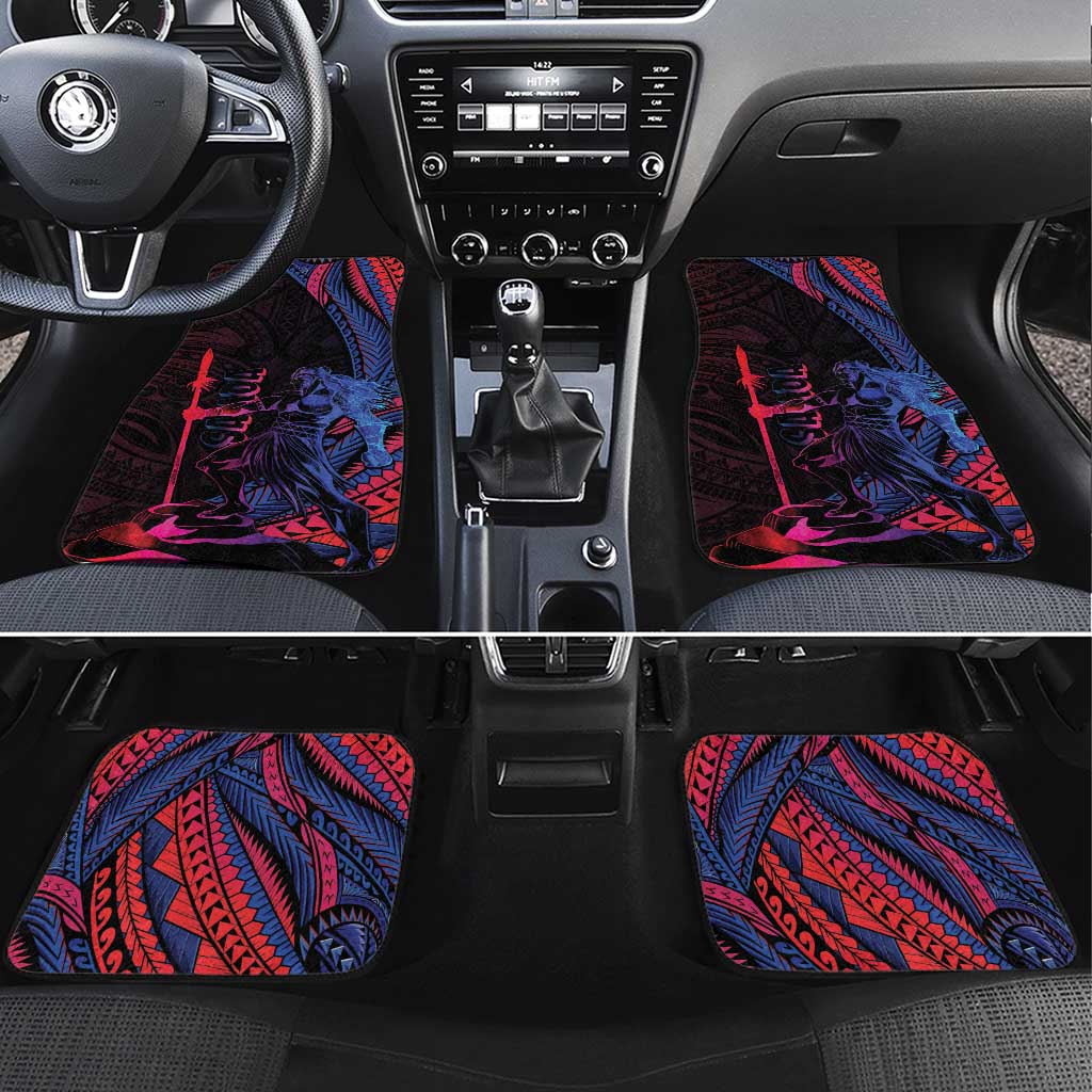 Samoan Pride Car Mats The Tui Manua LT05 Set 4pcs Black - Polynesian Pride