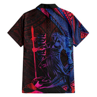 Samoan Pride Family Matching Off The Shoulder Long Sleeve Dress and Hawaiian Shirt The Tui Manua - Polynesian Pride