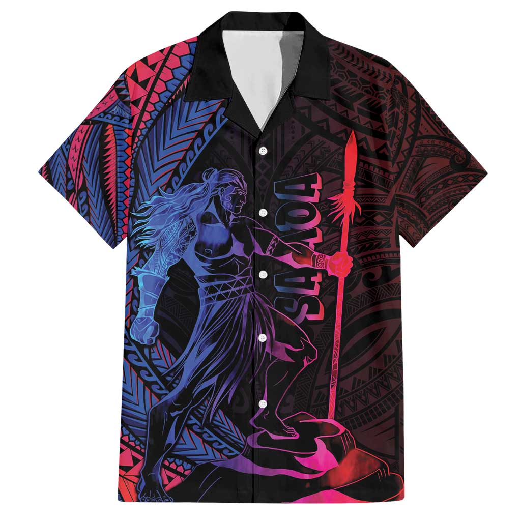 Samoan Pride Hawaiian Shirt The Tui Manua LT05 Black - Polynesian Pride