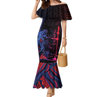 Samoan Pride Mermaid Dress The Tui Manua LT05 Women Black - Polynesian Pride