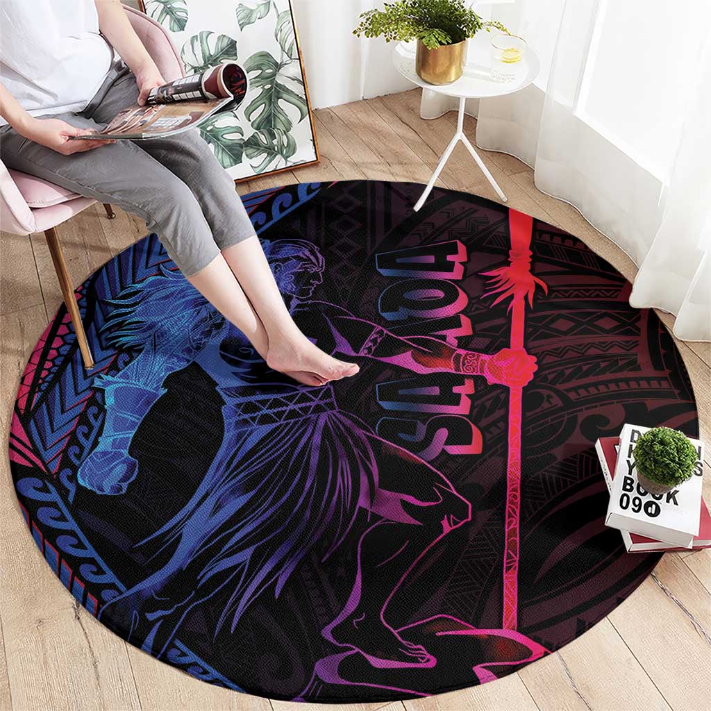 Samoan Pride Round Carpet The Tui Manua - Polynesian Pride