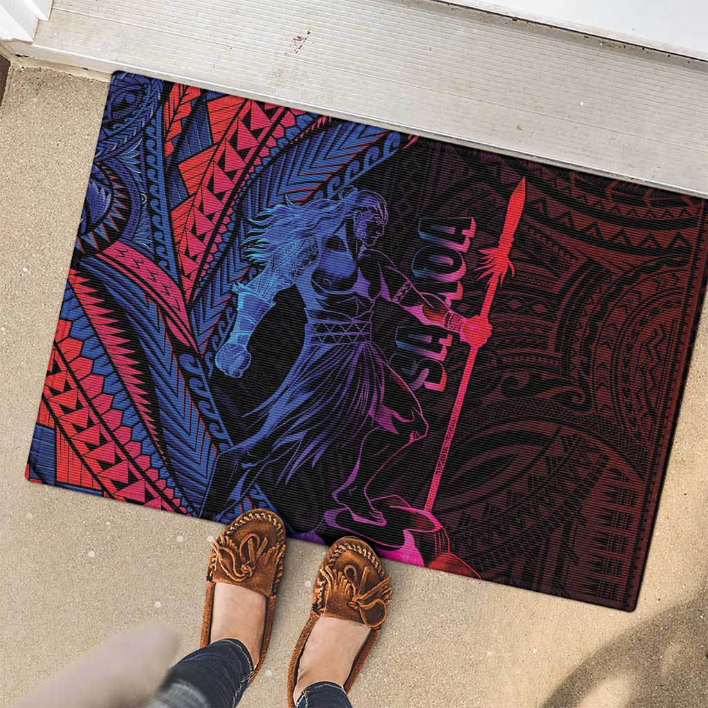 Samoan Pride Rubber Doormat The Tui Manua LT05 - Polynesian Pride