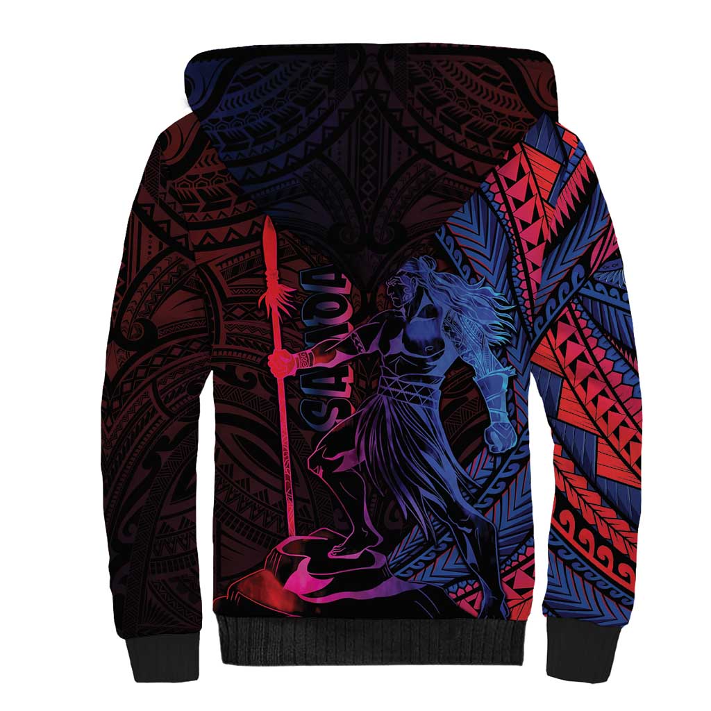 Samoan Pride Sherpa Hoodie The Tui Manua LT05 - Polynesian Pride