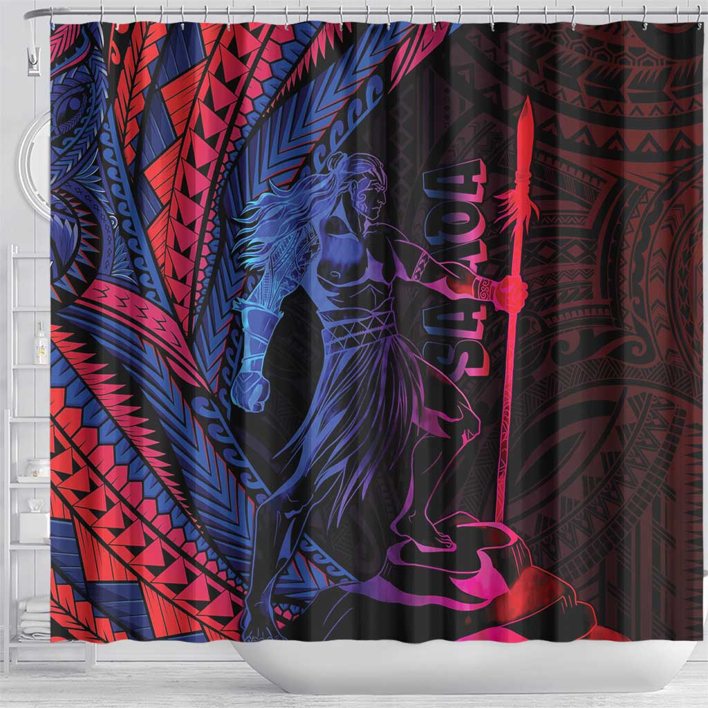 Samoan Pride Shower Curtain The Tui Manua - Polynesian Pride