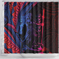 Samoan Pride Shower Curtain The Tui Manua - Polynesian Pride