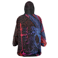 Samoan Pride Wearable Blanket Hoodie The Tui Manua LT05 - Polynesian Pride