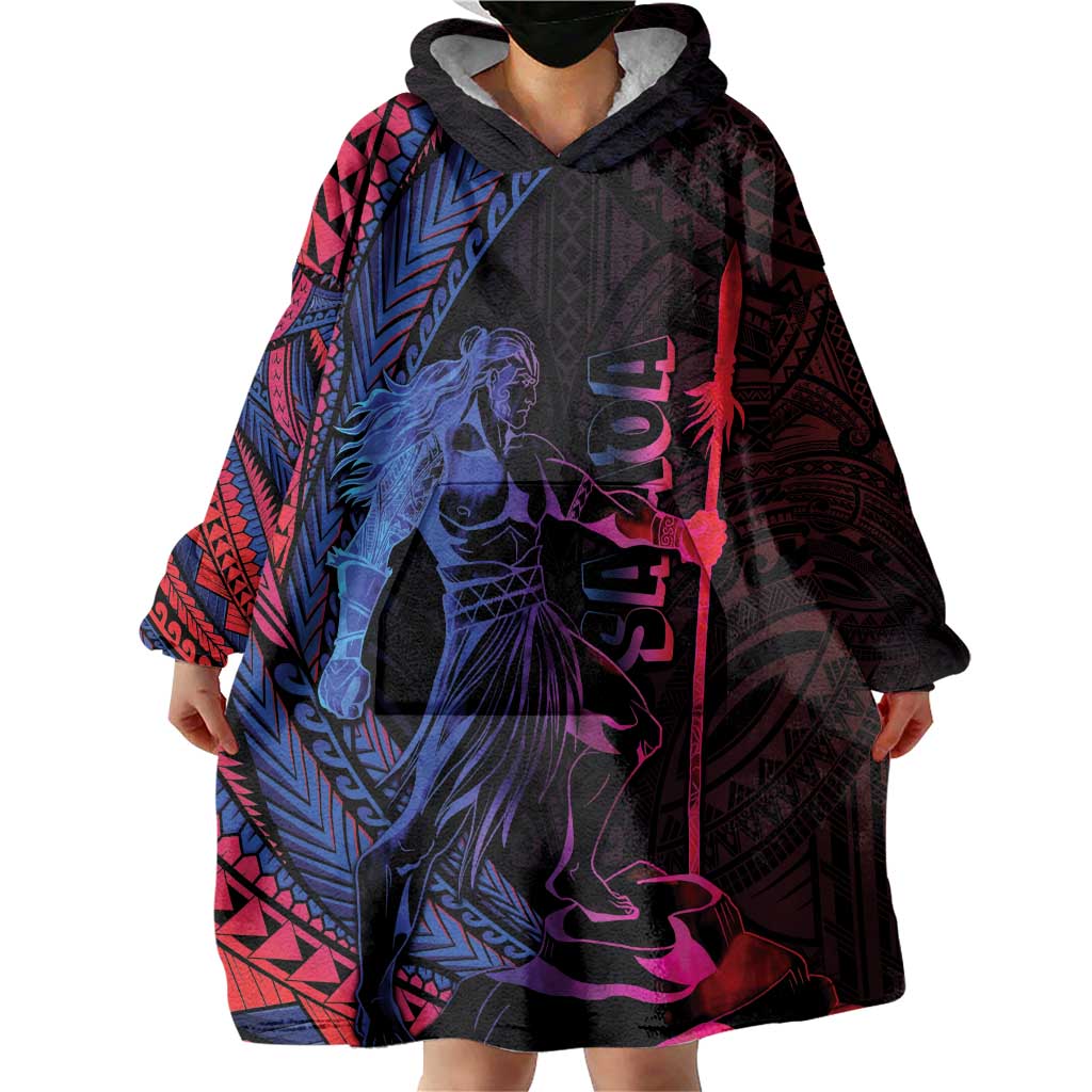 Samoan Pride Wearable Blanket Hoodie The Tui Manua LT05 - Polynesian Pride