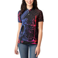 Samoan Pride Women Polo Shirt The Tui Manua - Polynesian Pride