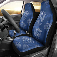 Aloha Hawaii Acacia Koa Leaves Car Seat Cover Navy Kakau Tribal Pattern LT05 - Polynesian Pride