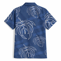 Aloha Hawaii Acacia Koa Leaves Hawaiian Shirt Navy Kakau Tribal Pattern LT05 - Polynesian Pride