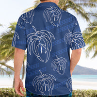 Aloha Hawaii Acacia Koa Leaves Hawaiian Shirt Navy Kakau Tribal Pattern LT05 - Polynesian Pride
