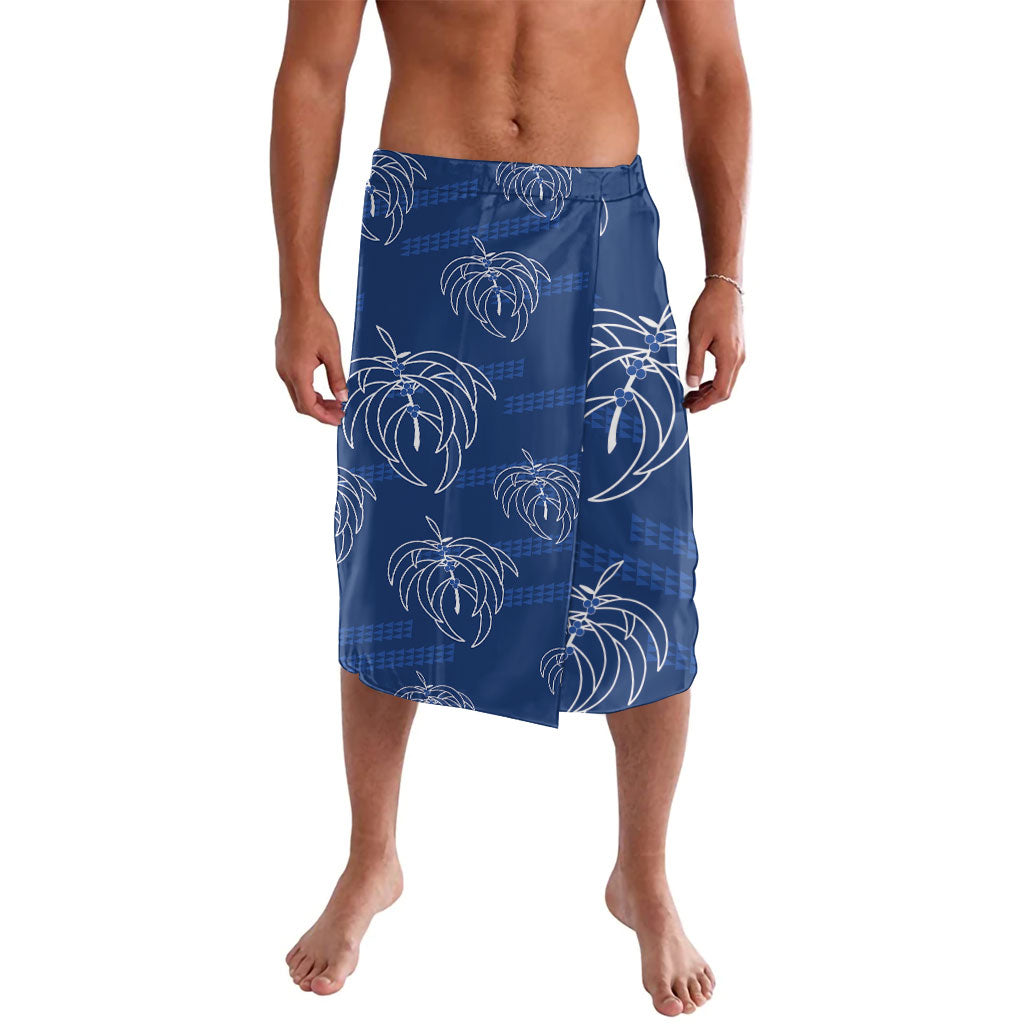Aloha Hawaii Acacia Koa Leaves Lavalava Navy Kakau Tribal Pattern LT05 Navy - Polynesian Pride