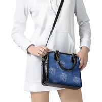 Aloha Hawaii Acacia Koa Leaves Shoulder Handbag Navy Kakau Tribal Pattern LT05 - Polynesian Pride