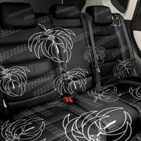 Aloha Hawaii Acacia Koa Leaves Back Car Seat Cover Black Kakau Tribal Pattern LT05 - Polynesian Pride