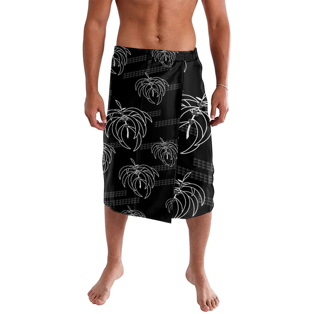 Aloha Hawaii Acacia Koa Leaves Lavalava Black Kakau Tribal Pattern LT05 Black - Polynesian Pride