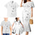 Lotu Tamaiti Samoa Family Matching Mermaid Dress and Hawaiian Shirt White Sunday Polynesian Tribal Pattern Elegant Style