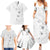 Lotu Tamaiti Samoa Family Matching Summer Maxi Dress and Hawaiian Shirt White Sunday Polynesian Tribal Pattern Elegant Style