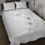 Lotu Tamaiti Samoa Quilt Bed Set White Sunday Polynesian Tribal Pattern Elegant Style