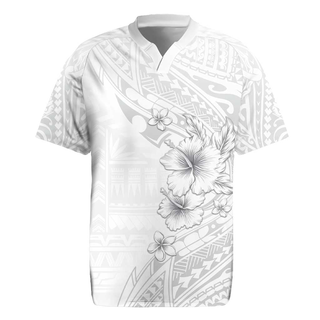 Lotu Tamaiti Samoa Rugby Jersey White Sunday Polynesian Tribal Pattern Elegant Style