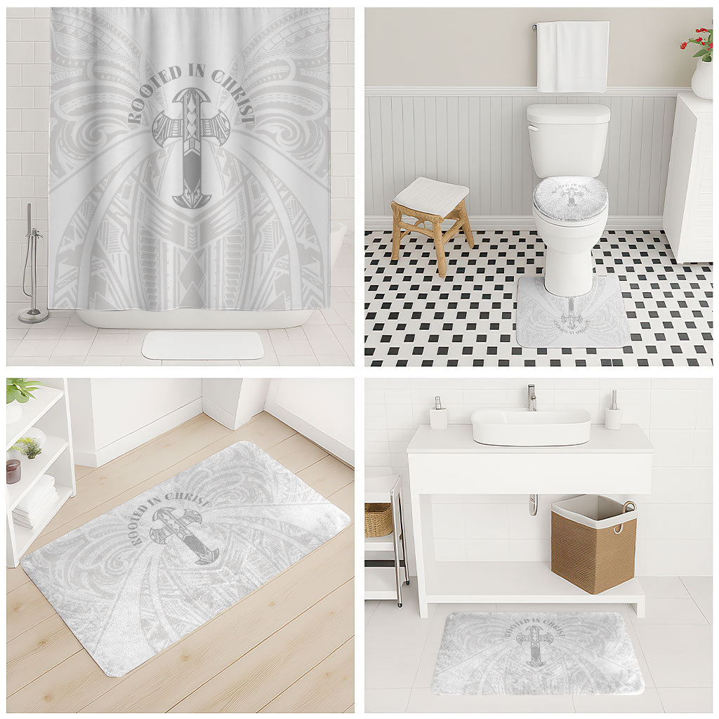Samoa Christian Bathroom Set Rooted In Christ Polynesian Cross LT05 - Polynesian Pride