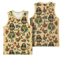 Hawaii Halloween Basketball Jersey Spooky Tropical Hula Zombie LT05 - Polynesian Pride