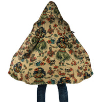 Hawaii Halloween Cloak Spooky Tropical Hula Zombie LT05 Unisex Beige - Polynesian Pride