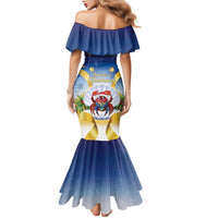 Niue Christmas Family Matching Mermaid Dress and Hawaiian Shirt Seashell Santa Beach Vibes - Polynesian Pride